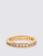 Marks & Spencer Gold Plated Shimmer Band Ring Gold Mix