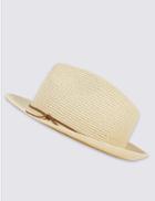 Marks & Spencer Trilby Summer Hat Natural