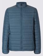 Marks & Spencer Down & Feather Jacket With Stormwear&trade; Dark Marine