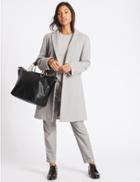 Marks & Spencer Faux Leather Oval Ring Slouchy Tote Bag Black Mix