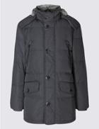 Marks & Spencer Down & Feather Parka With Stormwear&trade; Grey