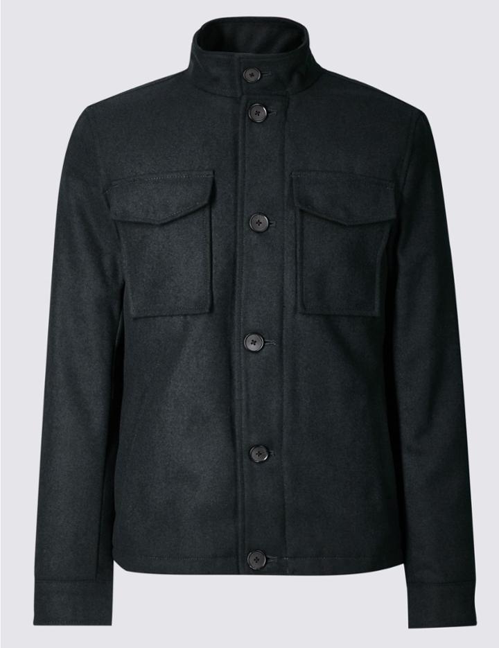 Marks & Spencer Twin Pockets Jacket Navy