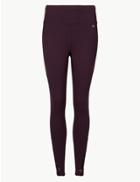 Marks & Spencer Quick Dry Textured Leggings Blackcurrant