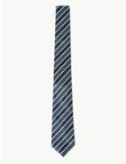 Marks & Spencer Striped Tie Green Mix