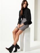 Marks & Spencer Textured Jersey Short Jacket Black