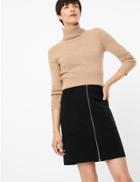 Marks & Spencer Patch Pocket A-line Mini Skirt Black