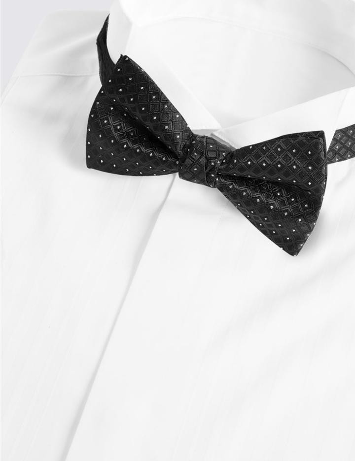 Marks & Spencer Geometric Bow Tie Black Mix