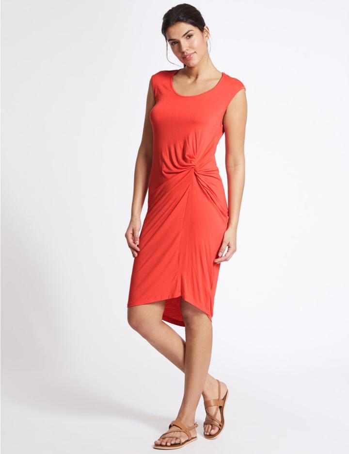 Marks & Spencer Twist Knot Detail Beach Dress Red