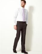 Marks & Spencer Pure Cotton Tailored Fit Non-iron Twill Shirt White