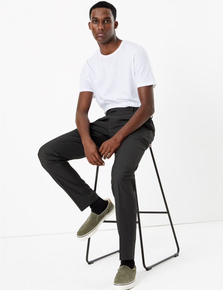 Marks & Spencer Skinny Fit Trousers Charcoal