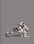 Marks & Spencer Entwined Pear Ring Made With Swarovski&reg; Elements White Mix