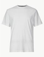 Marks & Spencer Regular Fit Pure Cotton Crew Neck T-shirt White