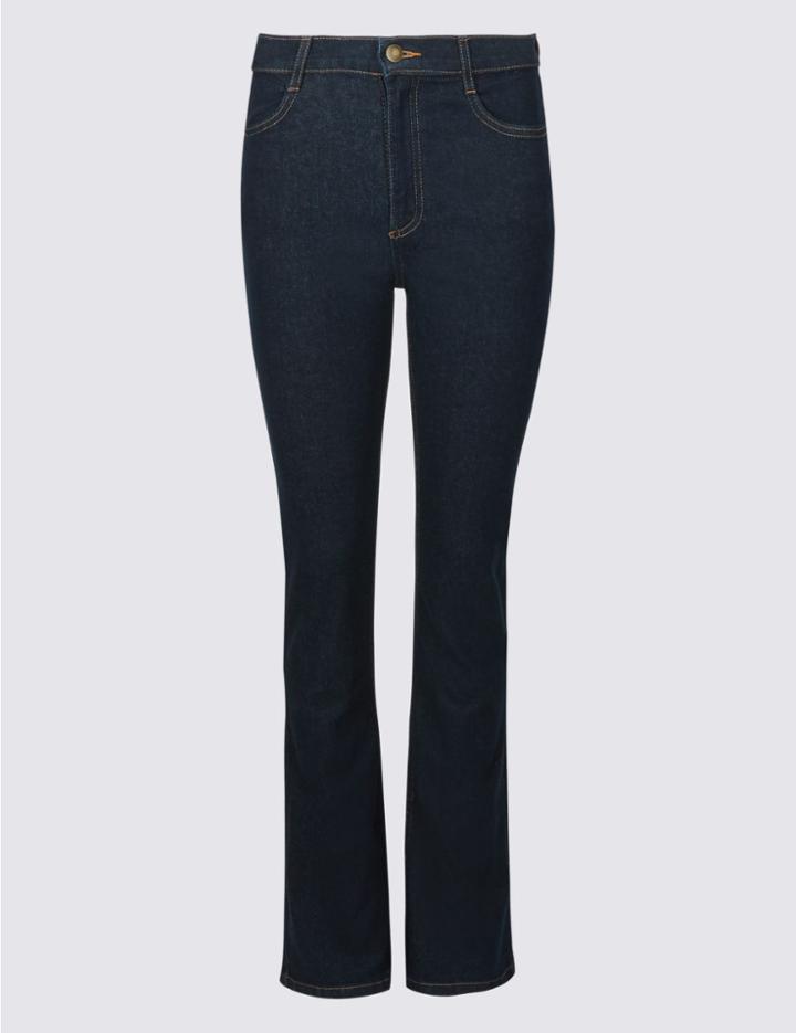 Marks & Spencer Mid Rise Flared Jeans Indigo