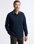 Marks & Spencer Pure Cotton Rugby Top Navy