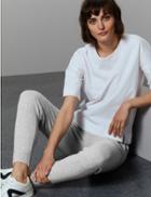 Marks & Spencer Pure Cashmere Joggers Grey Mix