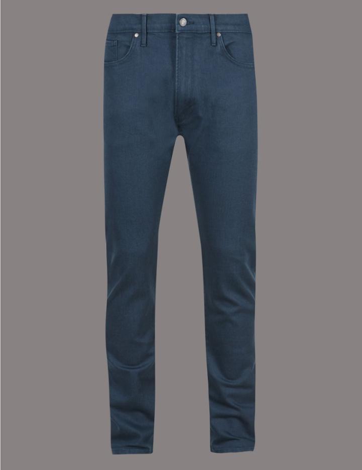 Marks & Spencer Slim Fit Stretch Jeans Dark Teal