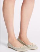 Marks & Spencer Bow Pump Shoes With Insolia Flex&reg; Metallic