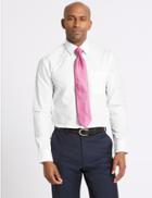 Marks & Spencer 3 Pack Easy To Iron Tailored Fit Shirts White