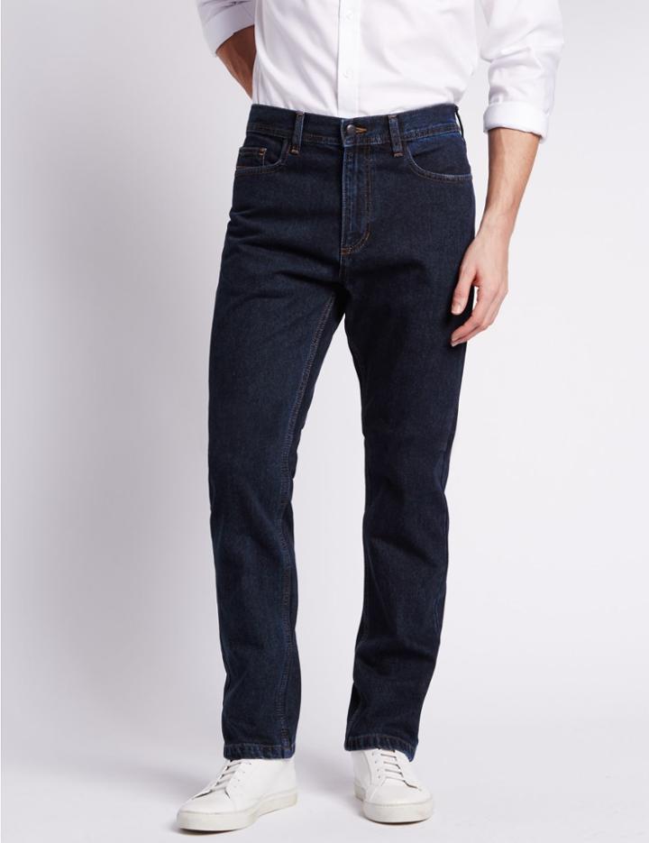 Marks & Spencer Regular Fit Jeans Dark Indigo