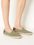 Marks & Spencer Slip-on Espadrilles With Freshfeet&trade; Khaki