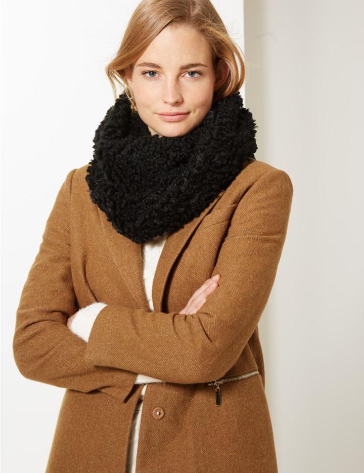 Marks & Spencer Snood Scarf Black Mix