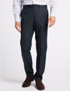 Marks & Spencer Navy Tailored Fit Trousers Navy