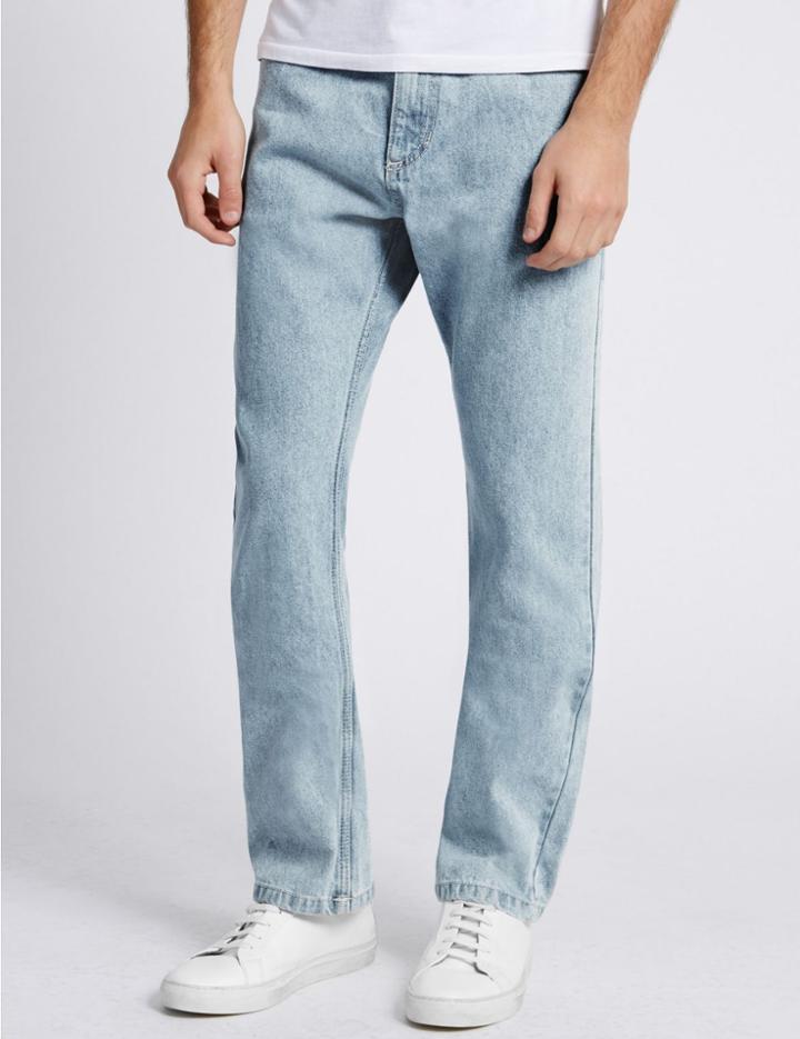 Marks & Spencer Regular Fit Jeans Light Denim