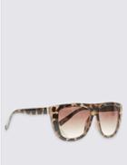 Marks & Spencer Rectangle Sunglasses Brown Mix