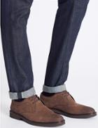 Marks & Spencer Leather Lightweight Lace-up Derby Shoes With Airflex&trade; Brown