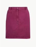 Marks & Spencer Pure Cotton Chino Mini Skirt Magenta