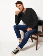 Marks & Spencer Pure Extra Fine Lambswool V-neck Jumper Black