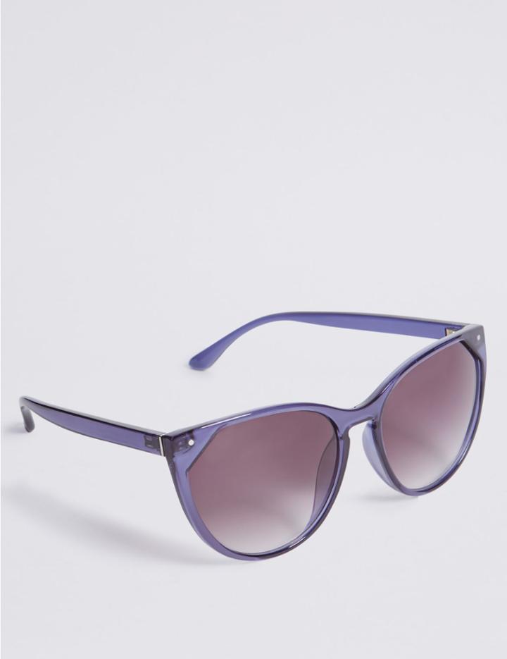 Marks & Spencer Refined Cat Eye Sunglasses Blue