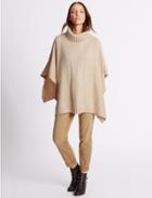 Marks & Spencer Mixed Stitch Poncho Natural