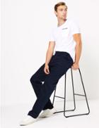 Marks & Spencer Regular Fit Corduroy Trousers With Stretch Navy