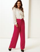 Marks & Spencer Wide Leg Trousers Red