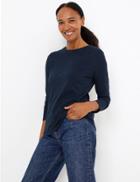 Marks & Spencer Pure Cotton Straight Fit Top Navy