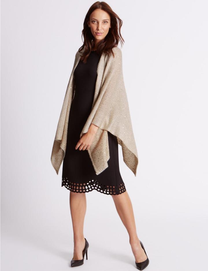 Marks & Spencer Sequin Wrap Natural