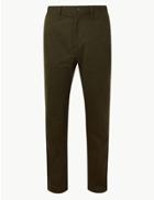 Marks & Spencer Cotton Rich Chinos With Stretch Khaki