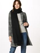 Marks & Spencer Scarf With Wool Black