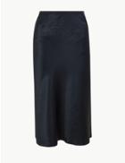 Marks & Spencer Slip Midi Skirt Navy
