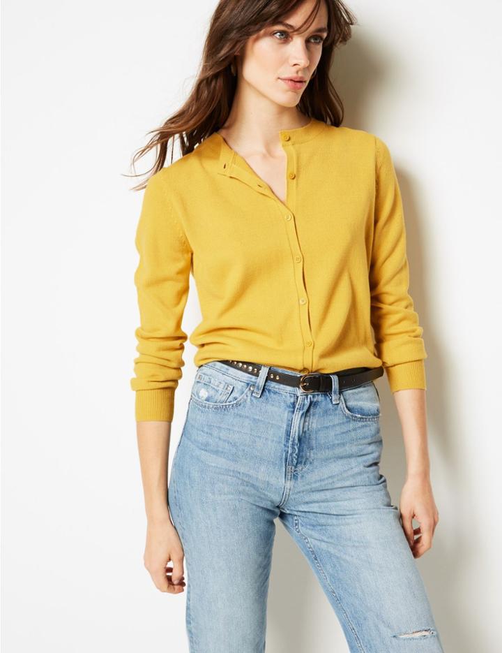 Marks & Spencer Twinset Cardigan Honey