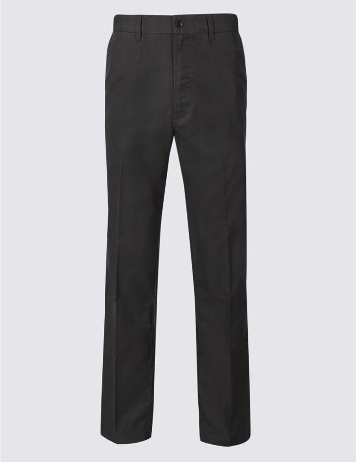 Marks & Spencer Super Lightweight Regular Fit Chinos Dark Charcoal