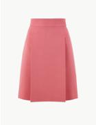 Marks & Spencer Pleat Front Mini Skirt Pink