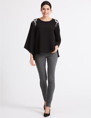 Marks & Spencer Cotton Rich Skinny Jeans Grey