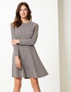 Marks & Spencer Textured Fit & Flare Mini Dress Multi