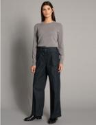 Marks & Spencer High Waist Wide Leg Culotte Jeans Indigo