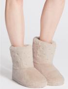 Marks & Spencer Pearl Detail Slipper Boots Light Grey