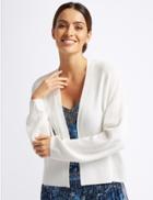 Marks & Spencer Textured Open Front Cardigan Soft White
