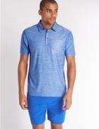 Marks & Spencer Slim Fit Active Polo Shirt With Quick Dry Blue Mix