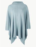 Marks & Spencer Ribbed Split Front Wrap Denim Mix